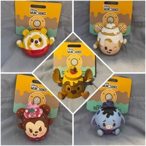 NEW Set of 5 Disney Parks Munchlings Baked Treats Holiday Ornaments